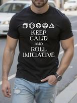 Keep Calm and Roll Initiative Dungeons and Dragons Gaming... S įvairiaspalvis
