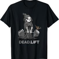 Death Deadlift Shirt Bodybuilder Powerlifting Funny Gym T-Shirt S įvairiaspalvis