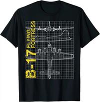 B17 Flying Fortress Air Force Aviation Men TShirt Short Sleeve Casual 100 Cotton ONeck T Shirt S įvairiaspalvis