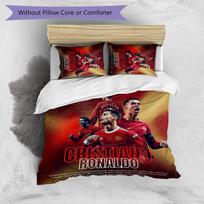 Cristiano Ronaldo Printed Bedding 3 Piece Set Cozy Breathable Bed Cover Set as Housewarming Holiday Gift 135cm*200cm
