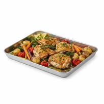 Square Steaming Tray Flat  Bottom Flat Bake Dish Space Saving Rice Noodle Plate  Dish Serving 26.5*20.5*2.8cm
