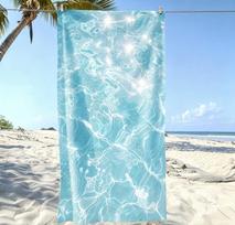 Sand Free Microfiber Beach Towel Large Water Pattern Bath Towel Quick Dry Super Absorbent XL Swim Blanket Outdoor Pool Yoga Mat 50x100cm