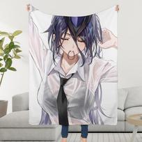 Genshin Impact Clorinde Blanket Throw Super Cosy Plush Living Room Sofa Couch Childish Birthday Gifts Size: 75*100cm, Weight: 230 GSM