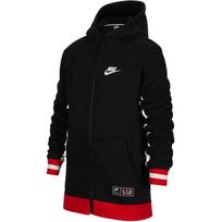 Nike Solid Logo Print Zip-Up Hoodie Kids jackets CN6115-010 XL