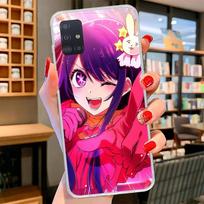Japan Anime Oshi No Ko Cover Phone Case For Samsung Galaxy A12 A22 A32 A52 A72 A02S Phone Case Note 20 Ultra 10 S10 Plus A51 A71 Samsung Note 10 Plus