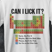 Can I Lick It, Can I Lick It Shirt, ironic shirt, Element Shirt, school shirt, sarcastic tee, Funny Chemistry Shirt, scientist funny shirt 2XL