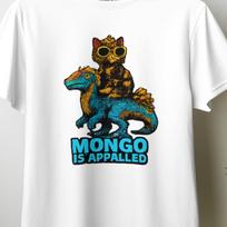 Mongo Is Appalled Cat Bird T-Shirt, Funny Cat Shirt, Weird Animal Graphic Tee, Retro Humor Tee, Cool Cat Sunglasses Shirt, Meme Style Gift5 L