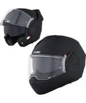 Motociklininko šalmas su pakeliamu žandikauliu W-TEC Sabron P/J - Matinė juoda