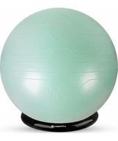Gimnastikos kamuolys inSPORTline Stretch Ball 75 cm su BallBase - Mėtinė