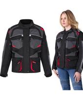 Moteriška motociklininko striukė W-TEC Radana - Black, grey, red