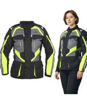 Moteriška motociklininko striukė W-TEC Radana - Black, grey, green