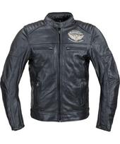 Vyriška odinė motociklininko striukė W-TEC Black Heart Wings - Juoda