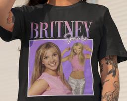 Britney Spears T-Shirt Vintage Shirt Tee T-Shirt 80 Pop Rap Tote Bag S