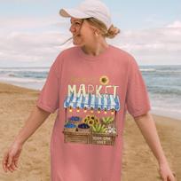 Stardew Valley Shirt Farmers Market Harvest Moon Cozy Game Indie Video Game Tee T-shirt Gift for Gamers Pixel Art XL