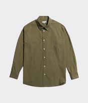 Calico Typewriter Office Shirt / Olive Olive/M