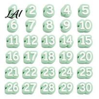 Pencil Topper Reusable 1-20/1-30/1-50 Numbered Toppers Classroom Labels Cap for Students Teachers Tracking Markers School Organization Student