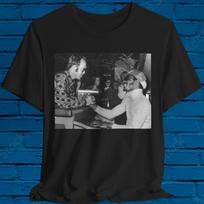 Stevie Wonder Shirt, RARE, w EJ! 70s soul, Piano, Little Richard, 70s rock, songs in the key of life, rocket, innervsions, bennie. uk singer M