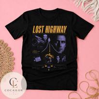 Lost Highway Movie Shirt, David Lynch Neo Noir Tee, Cult Cinema Graphic T-Shirt S