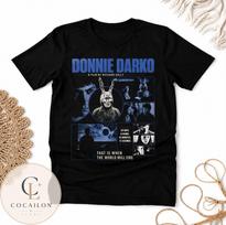 Donnie Darko Frank The Bunny Retro T-Shirt, Cult Classic Sci-Fi Film Tee S