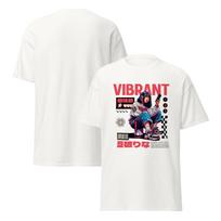 Vibrant Girl Anime T-Shirt, Urban Manga Style Streetwear Tee, Bold Japanese Fashion Aesthetic Shirt, Unisex Color Pop Graphic XL