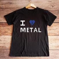 I Love Metal shirts, Alternative band tees, sad girl indie tee, unisex cotton shirts 4XL