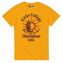 Napoleon Dynamite Movie T-Shirt, Ricks College Champions (1981) 2XL brown