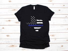 Texas Police Shirt Gift Officer Texan Law Enforcement American Flag USA |T-shirt | T-shirt | T-shirt | Tank Top 2XL