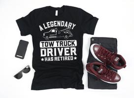 Tow Truck Driver Retirement Party Retired | T-Shirt | Tank Top | T-shirt | T-shirt |T-shirt | Apparel Gift 4XL