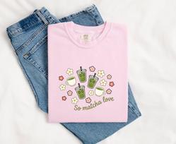 Green Tea Shirt Coffee Loose Leaf Gift Women Cartoon Tee Matcha T-Shirt Coffee Fan Cartoony Tshirt Tea Graphic Clean Florals Tshirt M