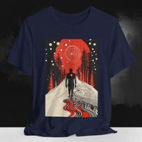 Surreal Vortex Shirt | Dystopian Post Punk Tee | Esoteric Psychedelia Graphic | Space Goth Alien Life T-Shirt M