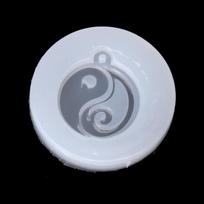 Tai-chi Keychain Epoxy Resin Decorative Mold with Hole Keyring Pendant Mold 1