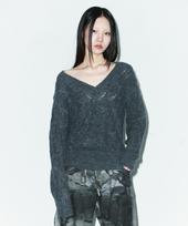 Ordinary Holiday Loose Fit Cable Knit Pullover [Deep Gray] Deep Gray/Free