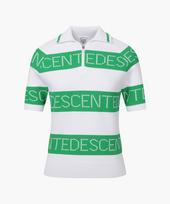 Descente Golf Women'S Knee-Length Short-Sleeve Collared Sweater (Dp12Wfkp31) Lbgg/080