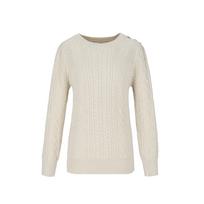 Sup Shoulder Button Cable Knit (Syalk32) Lt-Beige(23)/Fff