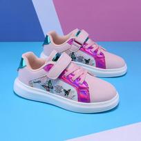 Women's Shoes 2026 Autumn New Velcro Non-slip Wear-resistant Microfiber/EVA Waterproof Solid Color Zhongda Children's Sports 28 yards inside long 177 feet long 167