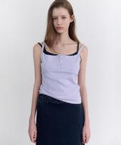 Annies Popo Three Button Sleeveless (Lavender) Lavender