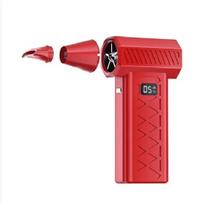 Turbo Jet Fan 160000 RPM Electric Air Blower Vacuum Dust Cleaner 52m/s Wind Speed Brushless Motor Violent Fan with LED Display Y35 Red