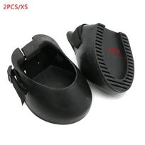 2 VNT. Guminiai Neslystantys Jodinėjimo Arklių Pasagai Pasago Batai Remontas Koreguojantis Arklio Kanopos Veikimą Kanopa Kanopos Apsaugos 2PCS XS(10CM) black