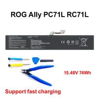 DXT New C41N2208 For ASUS ROG ALLYX Generation Game Console RC71L Expansion High Capacity 74WH Battery Free All Tools