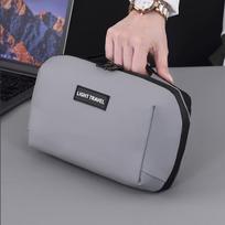 Portable Data Cable Storage Bag Mouse Headphones Power Bank Digital Accessories Organizer Bag Business Travel Numerical Code Bag tamsiai pilka spalva