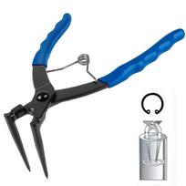 90 Degrees Bending Pliers Long Nose Bent Heavy-duty Cylinder Internal Ring Remover Snap-Ring Pliers Garage Tools Car Accessories mėlyna