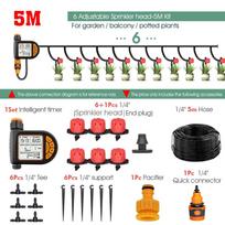 5-50M 1/4  Sodo Išmanusis Laikmatis Laistymo Rinkinys IPX5 Atsparus Vandeniui LCD Automatinis Laistymo Valdiklis Gali Būti Naudojamas Laistyti Vejos Augalus rinkinys A-5M-Timer Kit