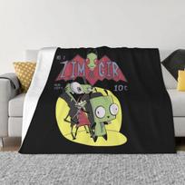 Zim and Gir Throw Blanket Luxury Designer Blanket warm blanket for winter Luxury Throw Blanket blankets and blankets Size: 75*100cm, Weight: 230 GSM