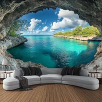 Blue Sky and Beach Tapestry, Perfect for Dorm Decor - Ideal Wall Art for Bedrooms and Living Rooms, Home Decor 100X70CM