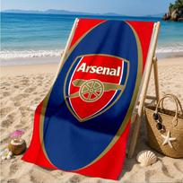 Arsenal Football Club Crest Beach Towel, Quick-drying, Easy to Care for, Suitable for Both Fitness and Beach Vacations,Sports Essential 70cmx140cm(27x55inch)