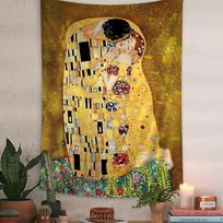 Artist Gustav Klimt Classic Collection DIY Wall Tapestry For Living Room Home Dorm Decor Wall Art Decor 100X70CM