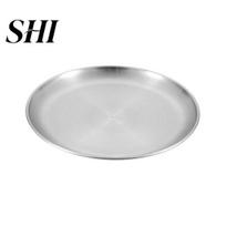 Rolled Edge Serving Plate Camping Dinner Stainless Steel Rustproof Feeding Heat-Resistant Reusable Dishwasher Safe Outdoor Picnic 14cm