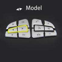 Automobilio stiliaus vairo mygtukų dangteliai apdailos lipdukai Mercedes Benz GLC X253 C klasės W205 CLA GLA A klasės Arrow Model-Silver