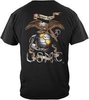 Jūrų pėstininkų karinės vėliavos Erelis Usmc Add56 Mm107 Unisex marškinėliai S įvairiaspalvis