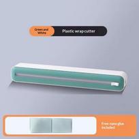 Food Grade Tear Free Sliding Cutter for Cling Film & Aluminum Foil Multifunctional Home Kitchen Food Wrapping Tool A4